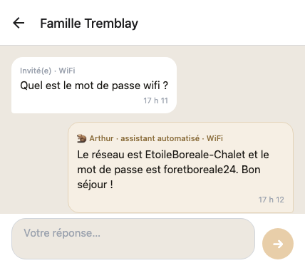 Conversation avec Arthur, l'assistant IA
